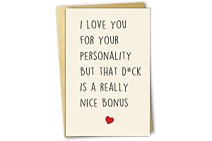 OJsensai Funny Valentine's Day Card for Boyfriend, Heartfelt Anniversary Card for Husband,...