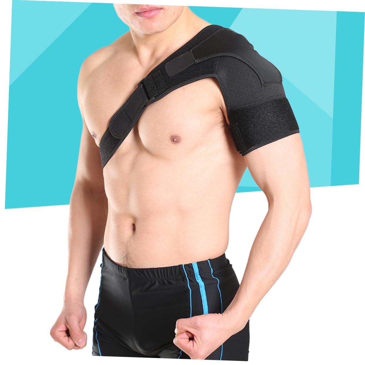 Gogogmee Shoulder Shock Resistant Pad Shoulder Support Brace for Rotator Cuff Dislocation Prevention for Outdoor Sports