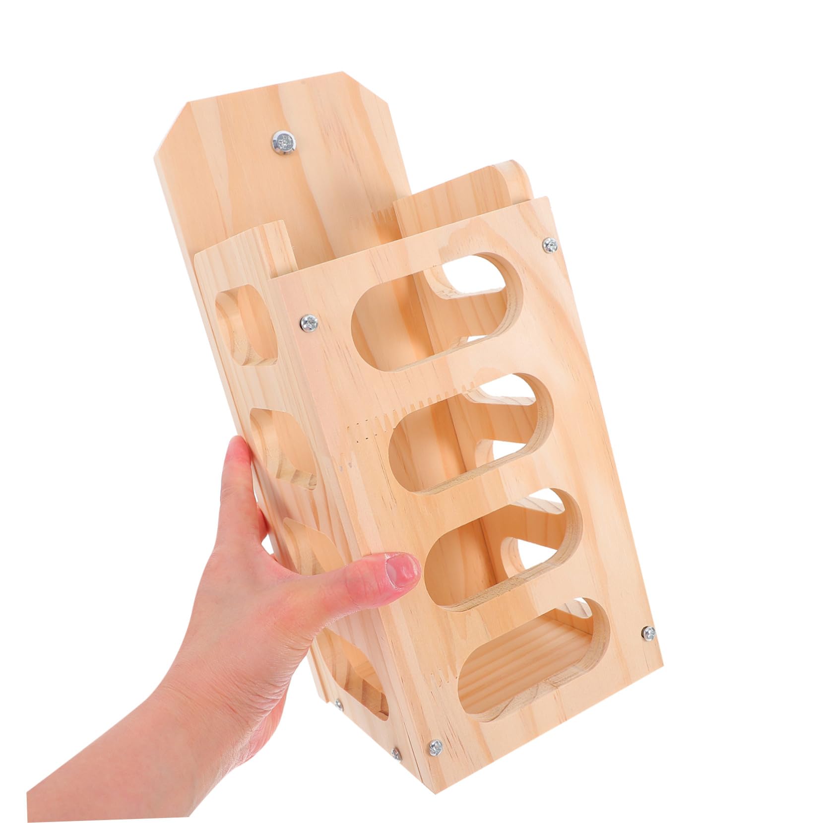Râtelier à Foin Bois pour Petits Animaux avec Design Ouvert Anti-gaspillage Installation Facile Adapté Aux Lapins et Cochons Distributeur de Foin pour Cage Intérieure