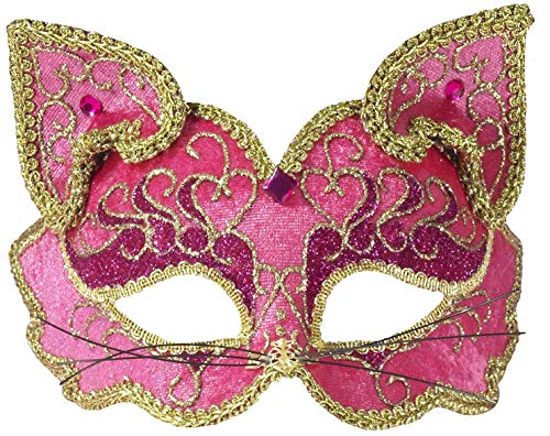 Forum Fancy Cat Style Venetian 1/2 Mask