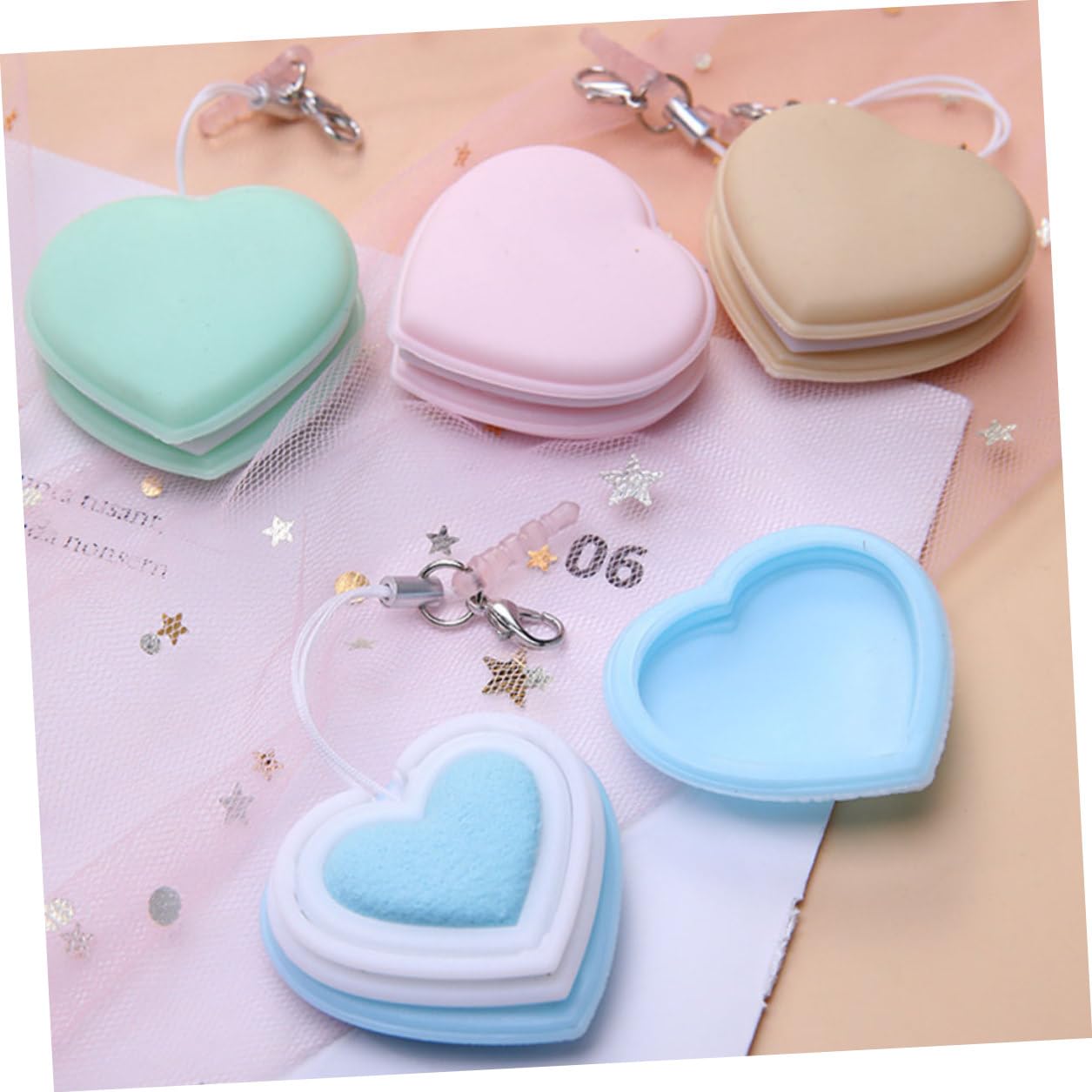 24 Pièces Lingettes Nettoyantes Écran Silicone Souple pour Téléphone Portable Nettoyage Réutilisable Double-Face avec Design Mode