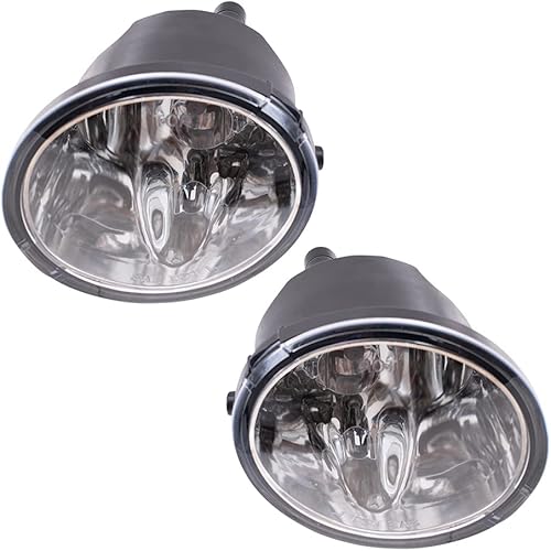 Brock - Luces antiniebla redondas de repuesto para conductor y pasajero, compatibles con Tundra 2003-2006 Sequoia 812200C021 812100C021 2001-2007