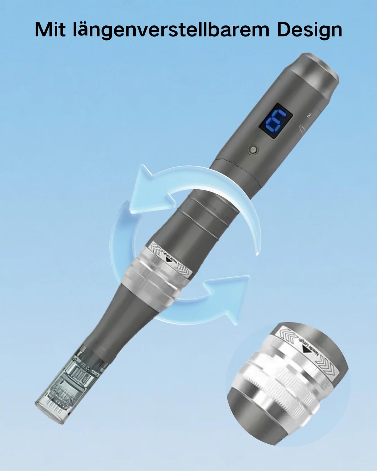Dr.Pen Ultima M8 Microneedling Pen, Elektrischer Nadelfederstift, Kabelgebunden oder kabellos nutzbar, mit 10 Kartuschen