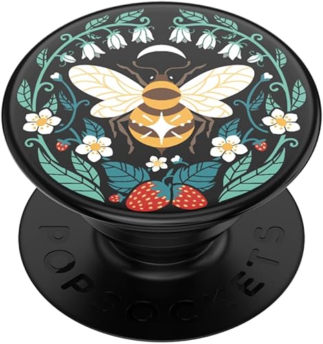 PopSockets - Agarre para teléfono con soporte expandible, agarre adhesivo, lindo PopSockets - Bee Boho