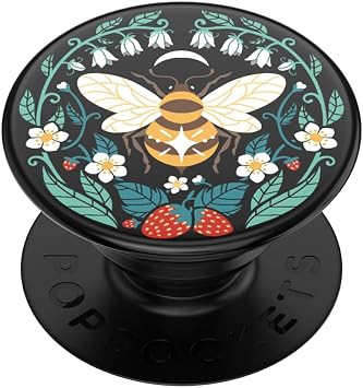 PopSockets PopGrip - Extendable stand and handle with replaceable top for smartphones and tablets - Bee Boho