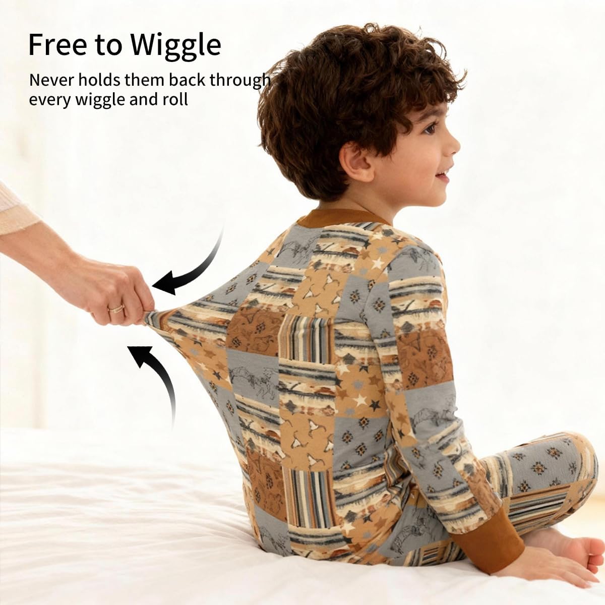 Weiwei Unisex Pajamas Set for Toddler Boys Girls, Long-Sleeve Sleepwear for Kids, Baby Pjs 2pcs(ZXWCT-GZ-5-6T)