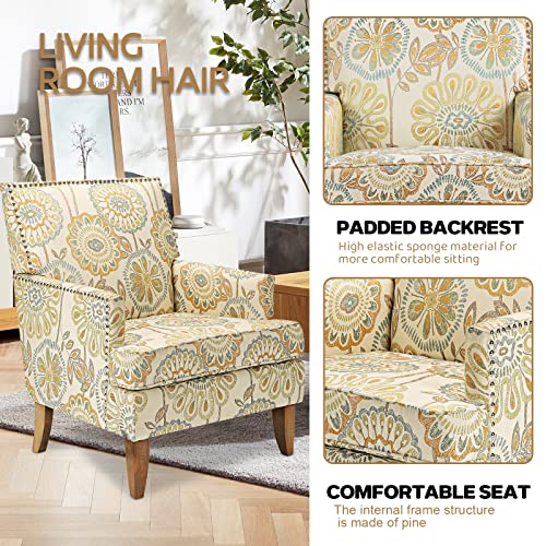 Sillón Floral de Tela Plegable Color Floral miniatura 5