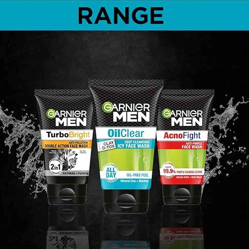 Miniatura 7 de Garnier Lavado facial transparente al aceite para hombre, 3.53 oz 3.53 oz