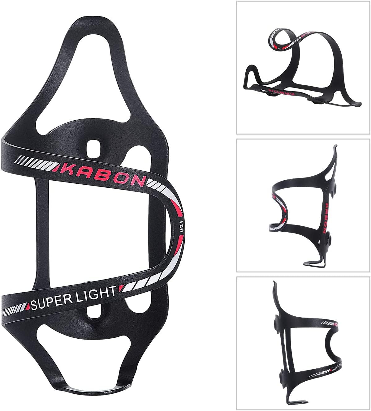 KABON Bike Water Bottle Holder, Lightweight Bicycle Alloy Aluminum Side Load Water Bottle Cage Brackets for Road Bike MTB - Image 3