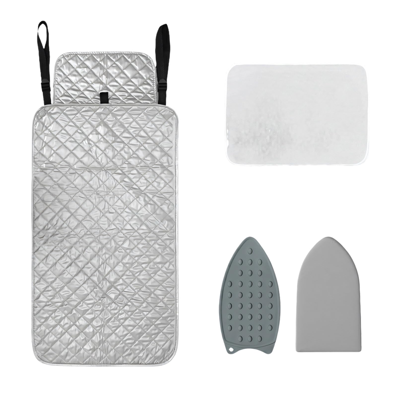 Mekalero Multi Purpose Ironing Mat Set Fabric Protects Tables From Good Temperature Strong Construction Quick Dry Ironing Pad