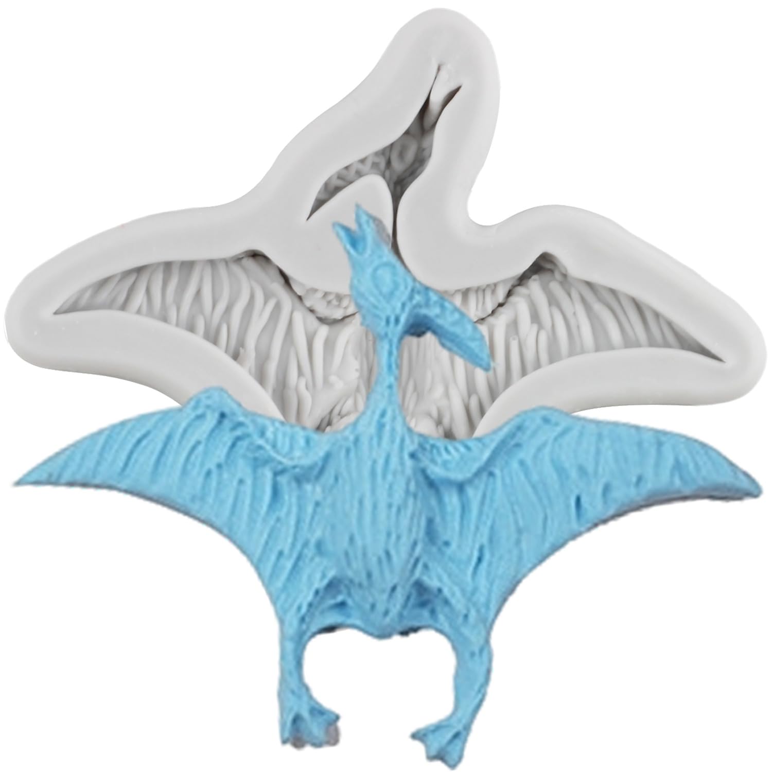 MINFEIDMS Dinosaur Silicone Moulds Pterosaur Fondant Moulds for Dragon Themed Cake Decorating Cupcake Topper Chocolate Gum Paste Candy Polymer Clay