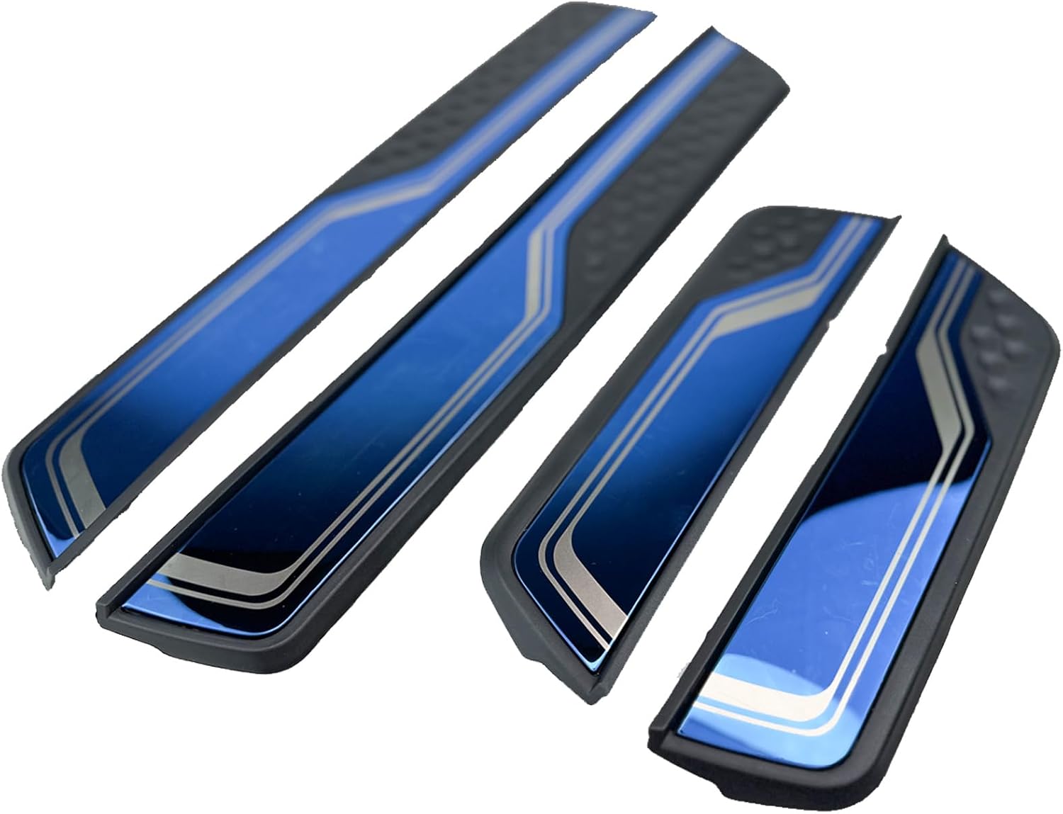 Door Sill Protectors, Door Entry Guards for Honda 2025-2017, Car Door Sill Protector Scuff Plate Guard Sills Scratch Protection Blue Trims (Width 2.76")