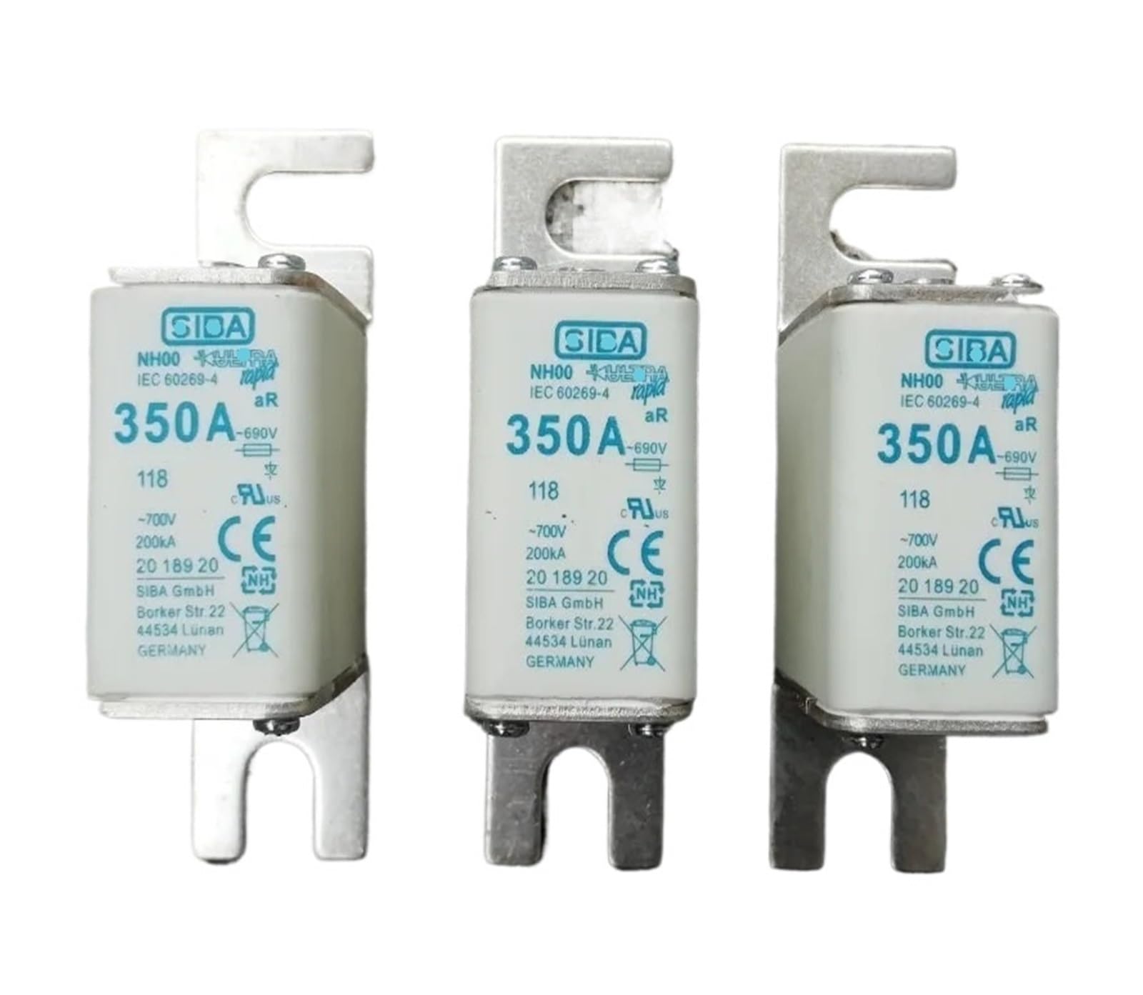 1pcs Fuses NH00 350A 690V 2018920 NH00 200A 250A 690V 2018920 NH00 315A 400A 690V 2018920(NH00 200A 2018920)