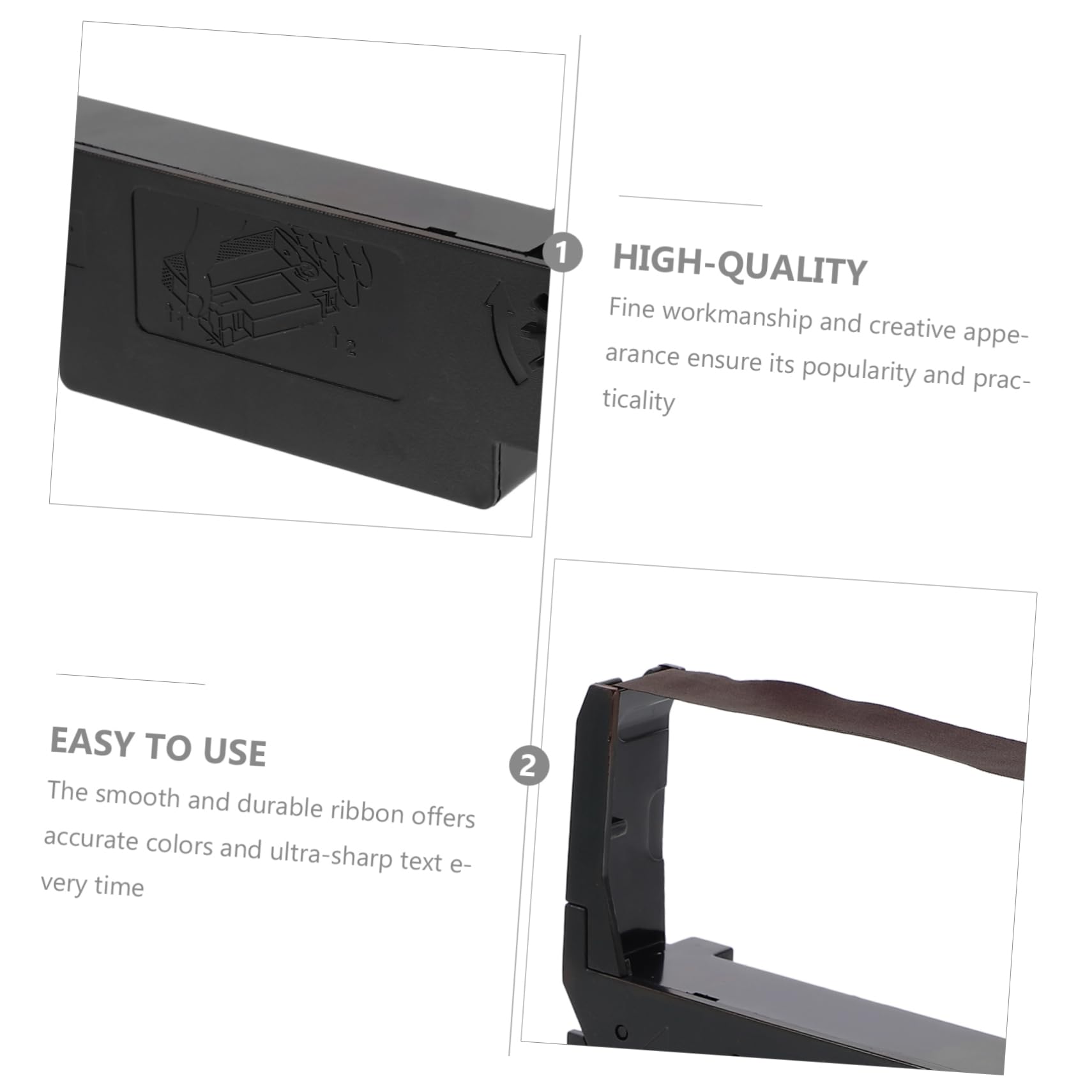 Nastro Inchiostro per Registratore di Cassa Erc30 34 10 Pezzi | Nylon Abs, Porpora, Resistente a Luce, Calore e Acqua, per Ricevute e Documenti in Ufficio