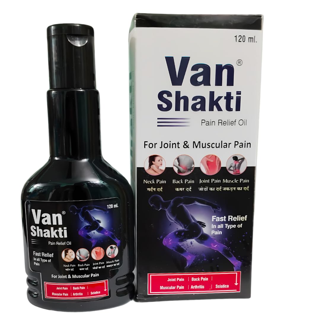 Van Shakti Pain Relief Oil - 120 ml - 100% Ayurvedic - Get Fast and Permanent Pain Relief from all types of Muscular and Joint Pain (B0D7QSR89M) Amazon Price History, Amazon Price Tracker
