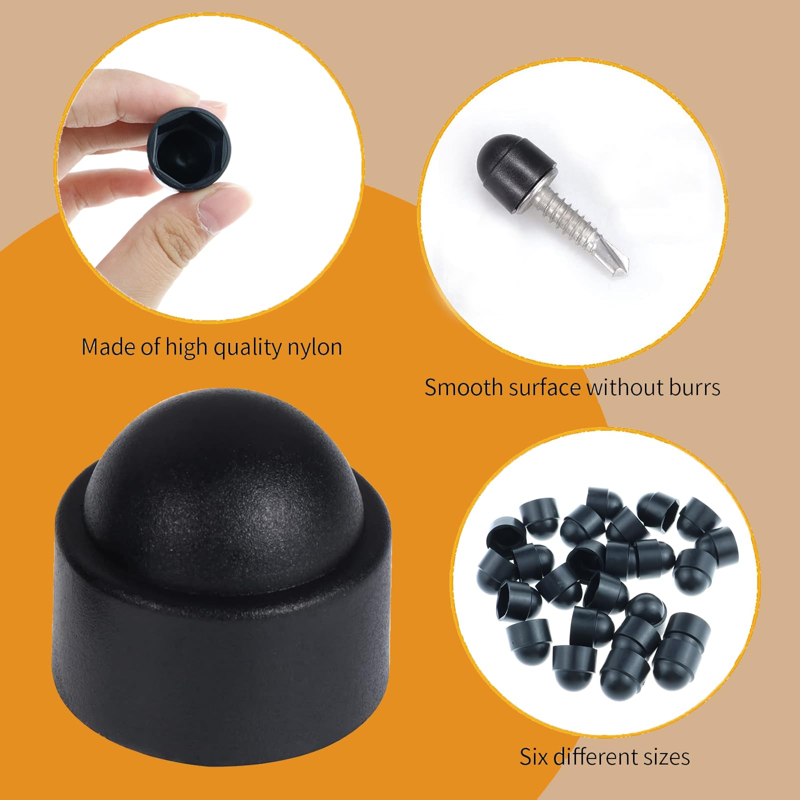 IPEA Tappi Copriviti Adesivi Da 20 In PVC Neri - 120 Pezzi - Ade In - Foto 4