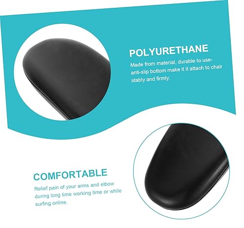Miniatura 2 de MAGICLULU 2 piezas de almohadillas para coderas para silla y reposabrazos accesorios para sillas de ruedas, cojines para reposabrazos de silla de