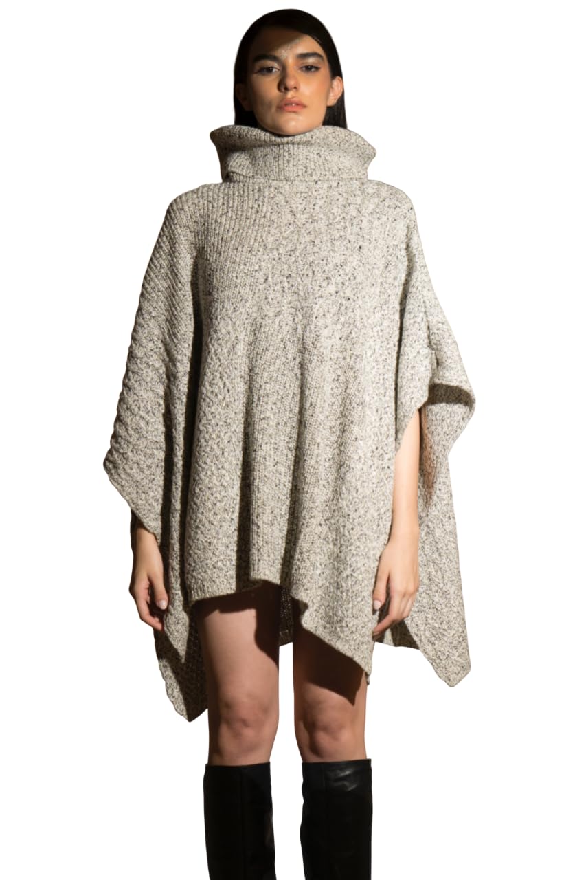 Stylish Woollen Cloak for Women | Soft Layered Wrap Shawl | Elegant Draped Outerwear Cape | Lightweight Winter Fall Fashion Cape | Chic Westernwear Layer for Travel-image-7