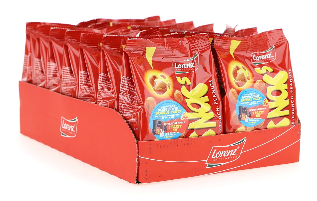 Lorenz Nic Nac Classici [Box 14 buste da 125 g] - Nic Nac's The Double Crunch Peanuts