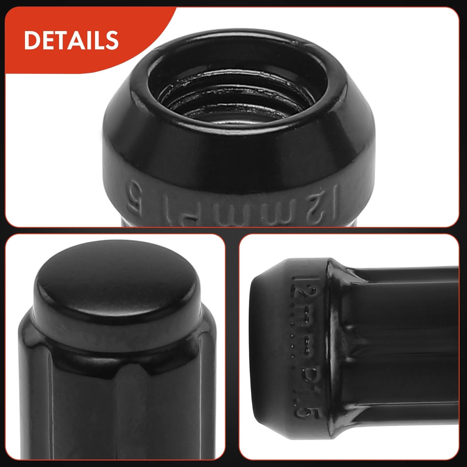A-Premium 21-PC M12-1.5 Wheel Lug Nuts Compatible with Honda CR-V, Civic, Accord, Pilot, Odyssey, Fit, HR-V, Crosstour, Insight, Passport, Clarity, CR-Z, Element & Acura MDX, RDX, TLX, Front and Rear