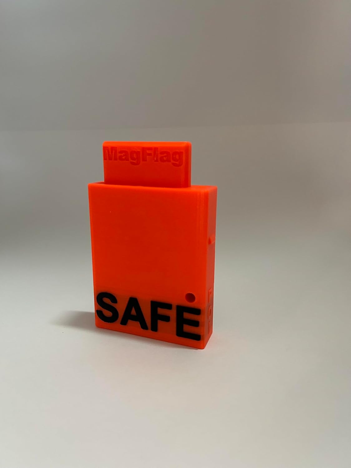 Mag-Flag - Fits AICS Cuts - Magazine based Chamber Flag - Holds Bolt to the rear (Electric Orange)