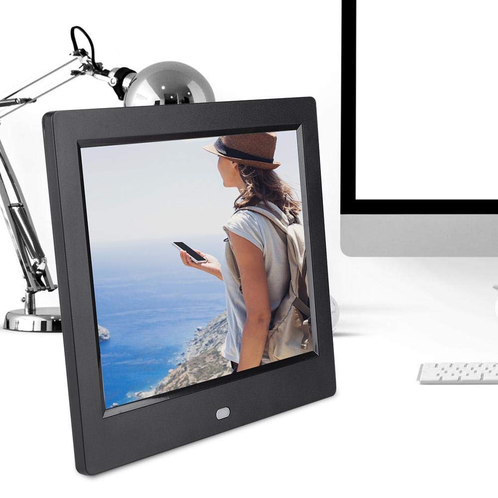 8 pollici WiFi multi-funzione digitale cornice supporto 32G scheda di memoria disco U, calendario, sveglia elettronica foto/musica/lettore video regalo per Birtay, matrimonio