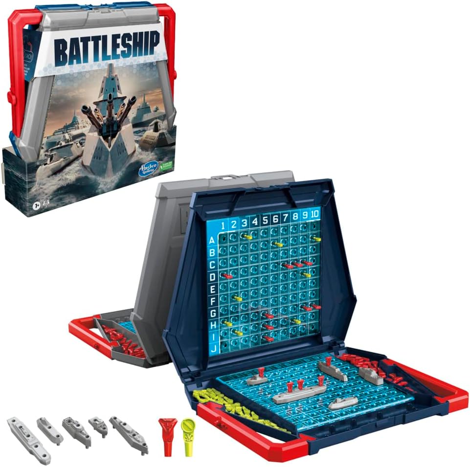 Hasbro Gaming Battleship Classic Board Game, Strategy Game for Kids Ages 7 and Up, Fun for 2 Players Hasbro Gaming Battleship Classic Board Game, Strategy Game for Kids Ages 7 and Up, Fun for 2 Players