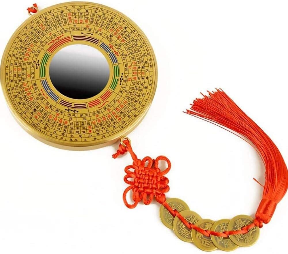 Lustro Bagua Feng Shui, Chińskie tradycyjne dekoracje lustrzane Feng Shui Bagua lustro wklęsłe, wypukłe