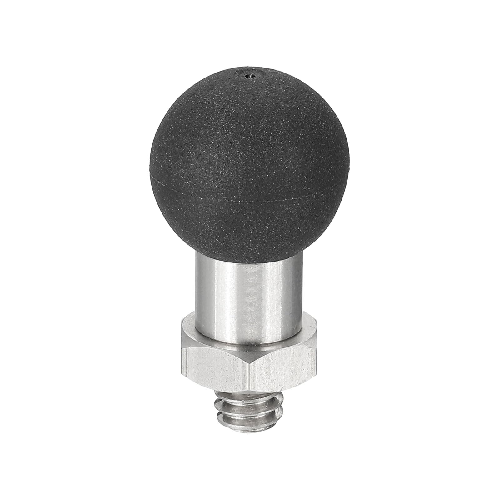 PATIKIL 0.67" Ball Mount Base Ball Adapters with 1/4" Threaded Bolt Stainless Steel for Action Camera Camcorder Compatible for Double Socket Arms Mount Motorcycles Electric Vehicle, Silver