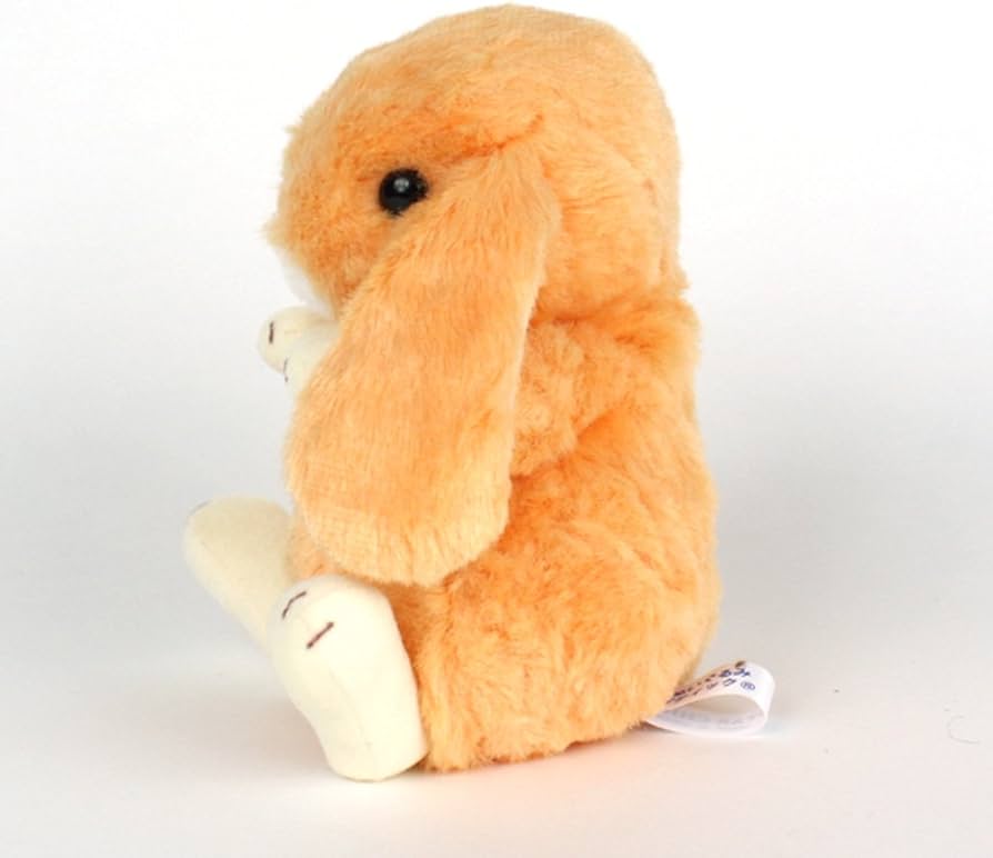 オルゴナイト垂れ耳うさぎ　暖かオレンジ♡ Amazon.co.jp: ぬいぐるみ (うさぎ ウサギ) ロップイヤー S オレンジ