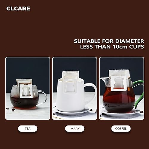 Miniatura 6 de Bolsa de papel de filtro de café, bolsa de café para colgar en las orejas, bolsa de café desechable de una sola porción perfecta para viajes,