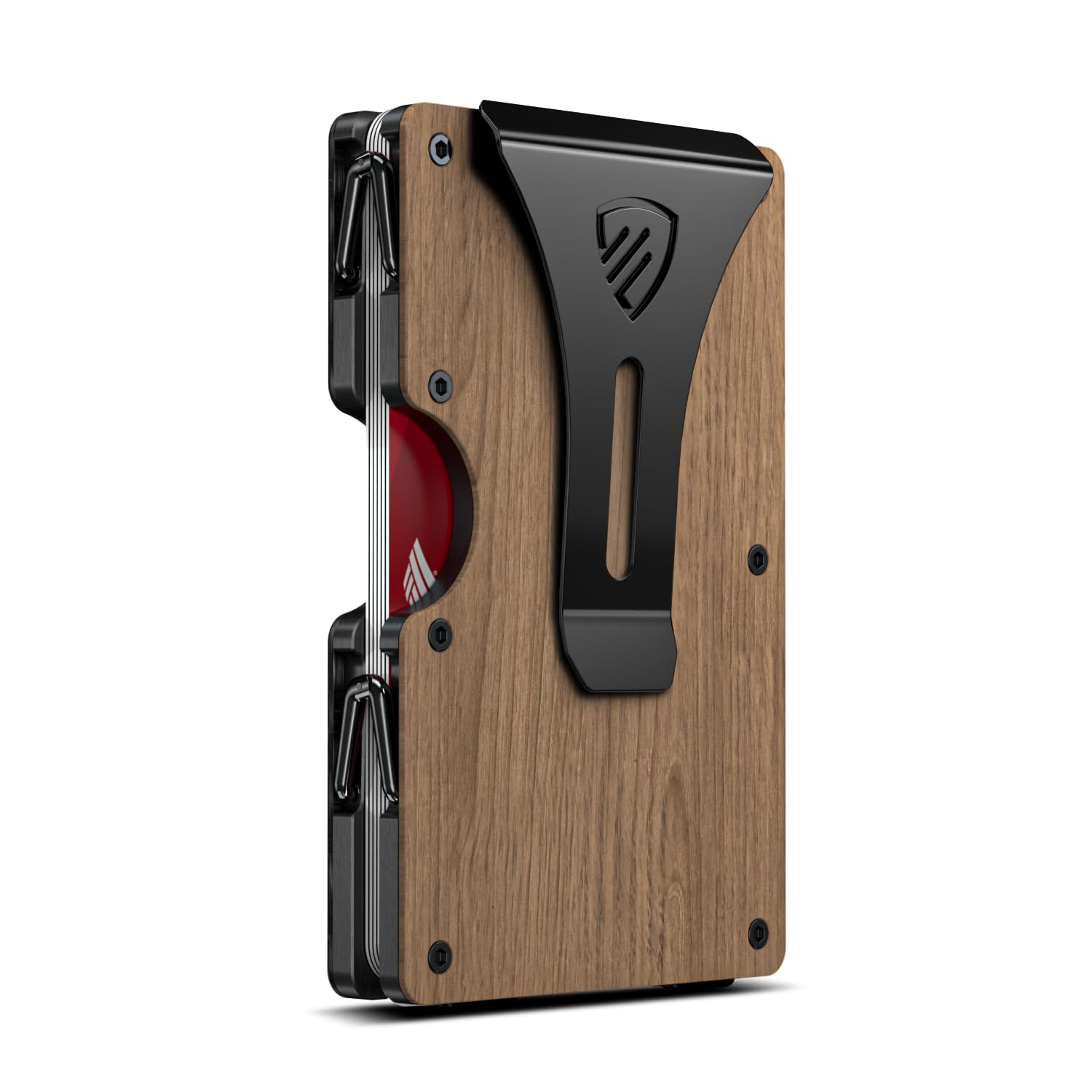 RUNBOX Slim Wallet for Men - RFID Blocking Metal Card Holder with Money Clip Minimalist Thin Front Pocket