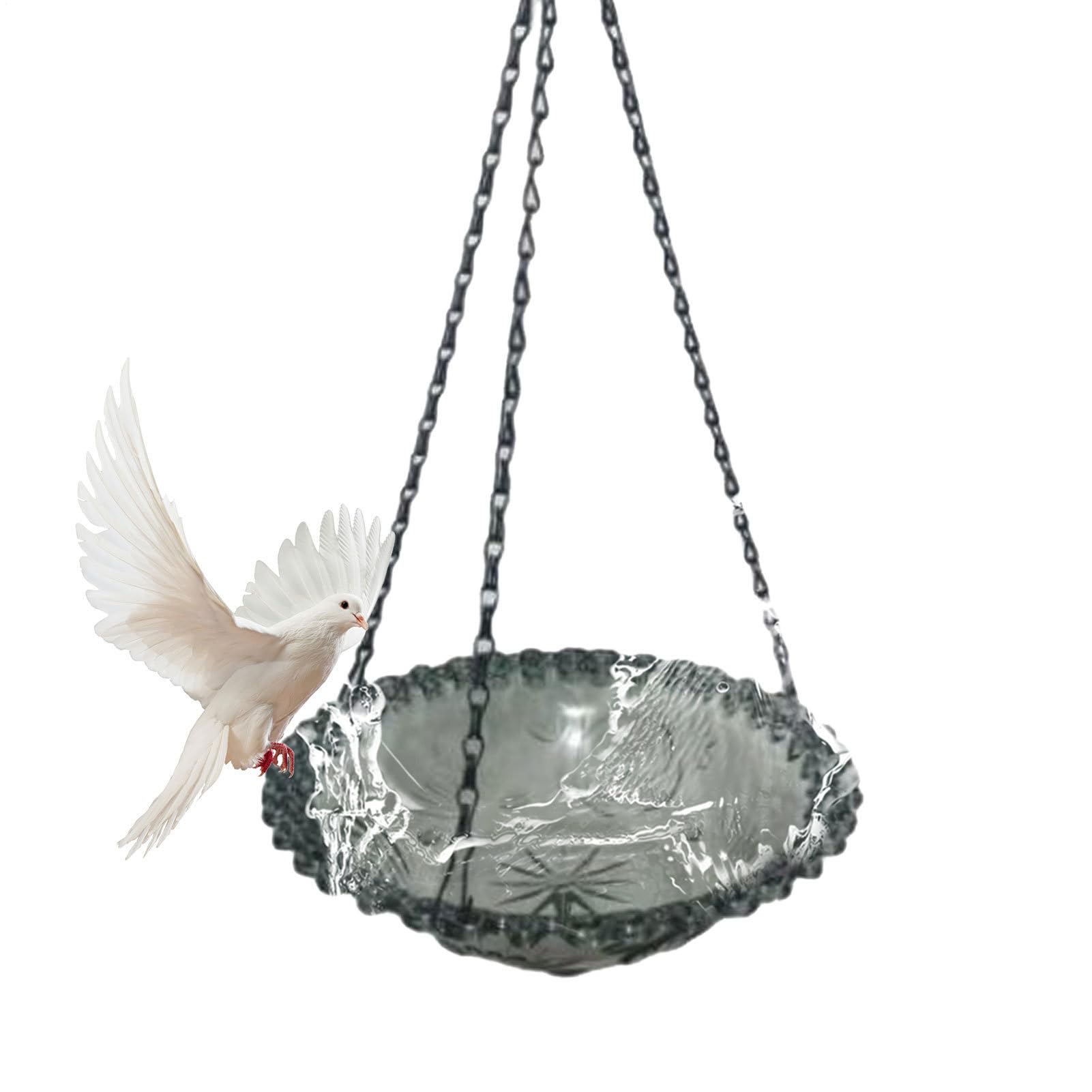 Abreuvoir pour Oiseaux - Petit Bain d'oiseaux,Décoration De Jardin pour Mangeoire Et Abreuvoir Oiseaux Bassin Extérieur Terrasse Pergola Pavillon Intérieur