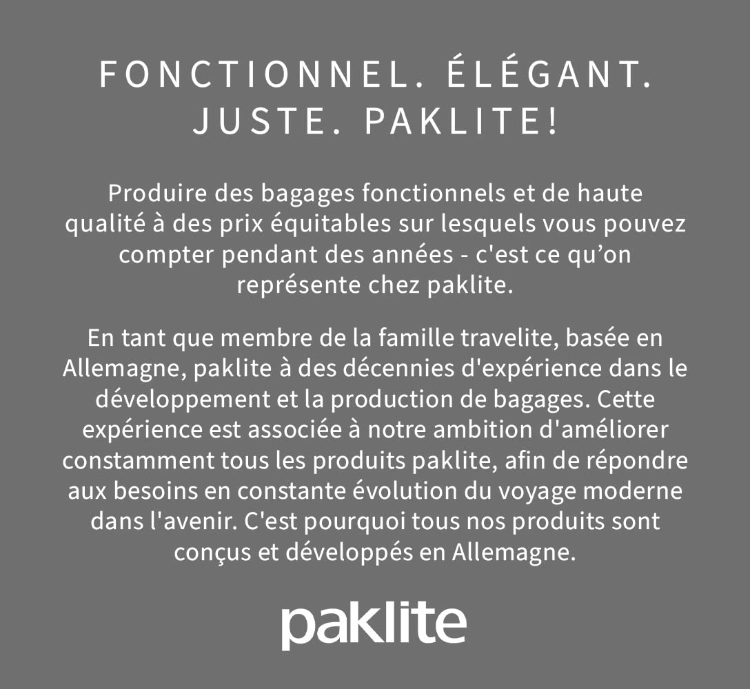 travelite paklite Valise de Voyage à 2 roulettes, Valise à roulettes de Taille Moyenne, Orlando, Trolley Classique à Coque Souple au Design Intemporel, 63 cm, 58 litres