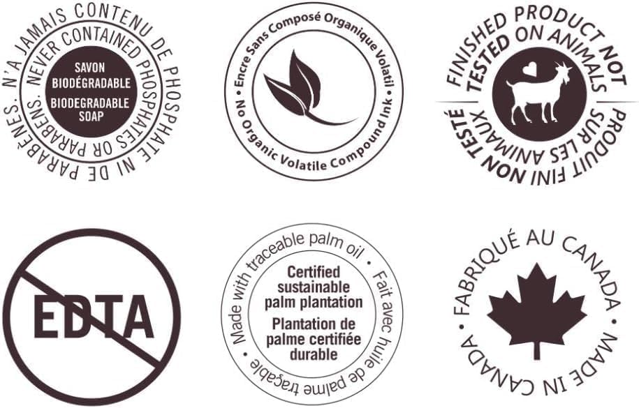 Miniatura 4 de Nature by Canus Jabón en barra, con leche fresca de cabra canadiense, vitamina A, B3, potasio, zinc y leche blanca de cabra con selenio, 5 onzas