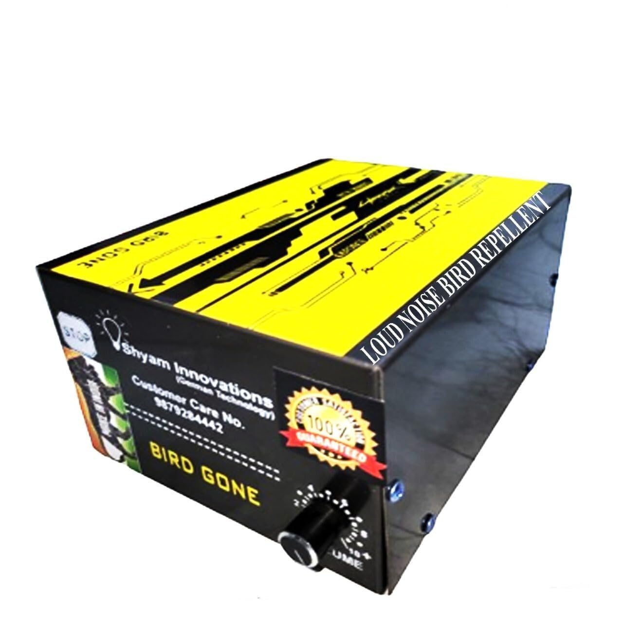 Shyam Innovation Bird Repellent System, Loud Frequency Sound Device to Deter Pigeons, Crows, Bats & More, Protect Office, Home, Garden, Factory, Warehouse, Covers Up to 2200 Sq. Ft.-image-34