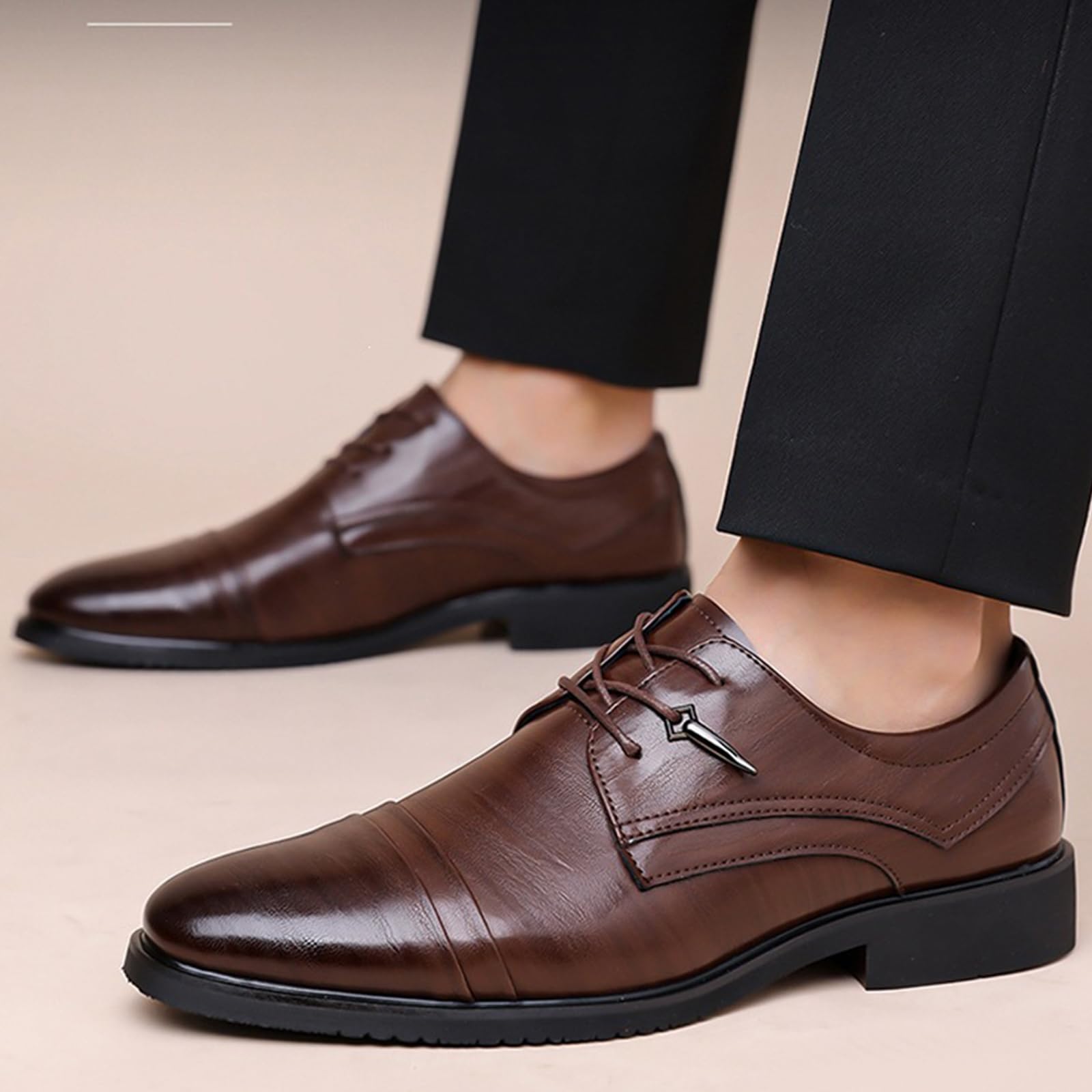 Scarpe Oxford Uomo Scarpe Formali | comode, Casual, Classico, Stringate, Matrimonio, Sposa, Business, Festa