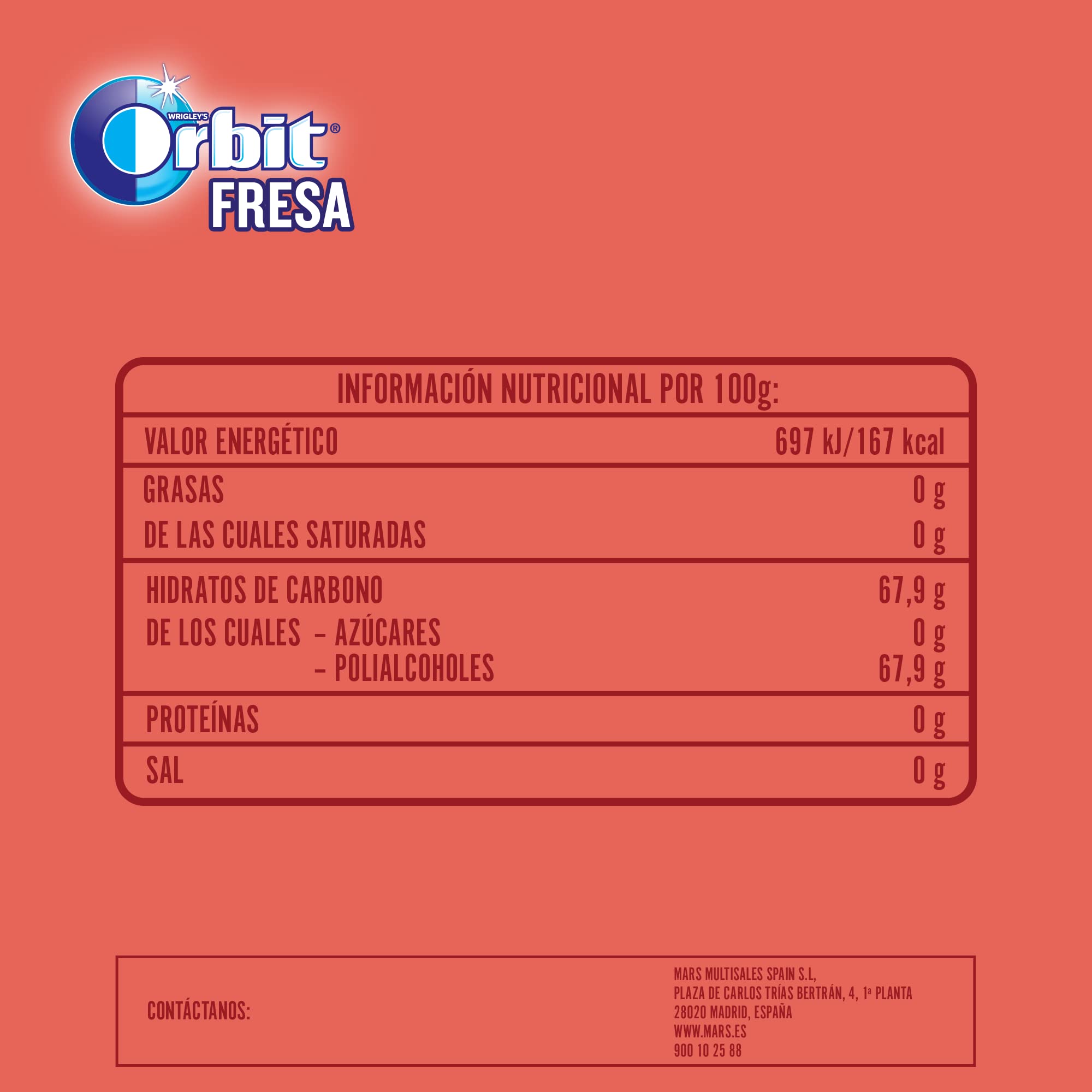 ORBIT DRAGEE FRAGOLA