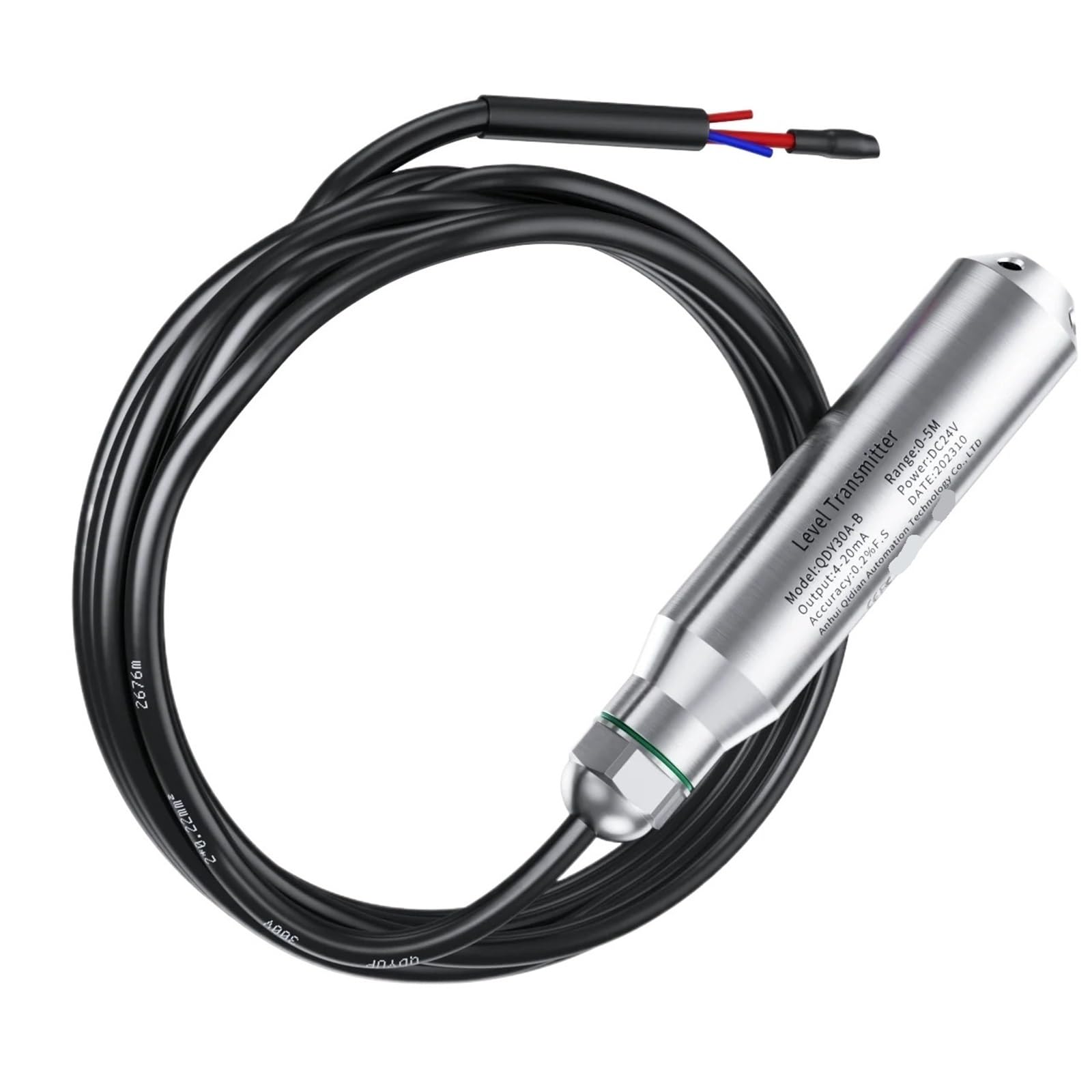 Carburante Diesel serbatoio acqua liquido sensore livello 0 – 10 m impermeabile livello trasmettitore 4 – 20 mA RS485 0 – 10 V 0 – 5 V sensore (4 – 20 mA,2 m cavo range )