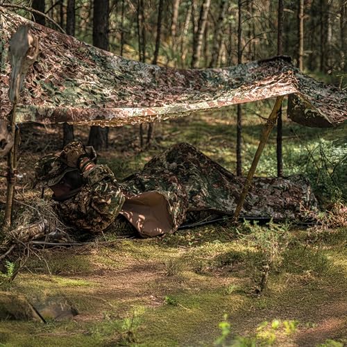 Mil-Tec Trilaminate Cubierta táctil impermeable ligera y transpirable para saco de dormir, con cierre de cremallera | Adecuada para varios sacos de dormir miniatura 3