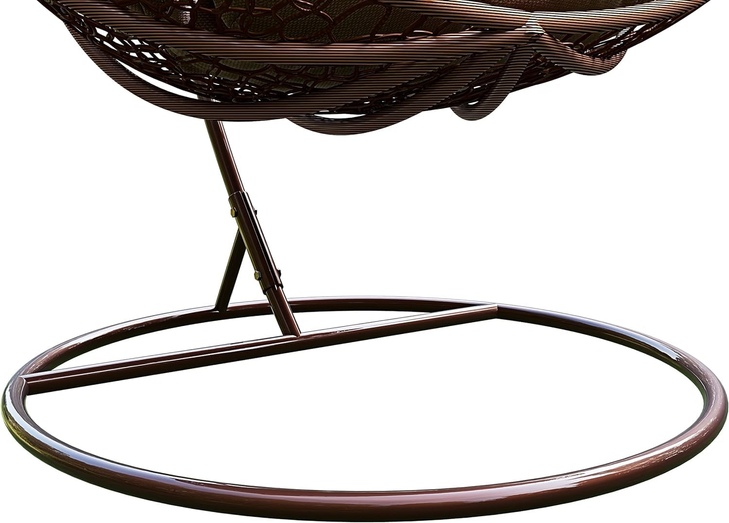 Poltrona a dondolo sospesa con cuscini sedia pensile per patio giardino terrazzo Poly Rattan Per Interno Esterno Ovetto Portata 130 Kg