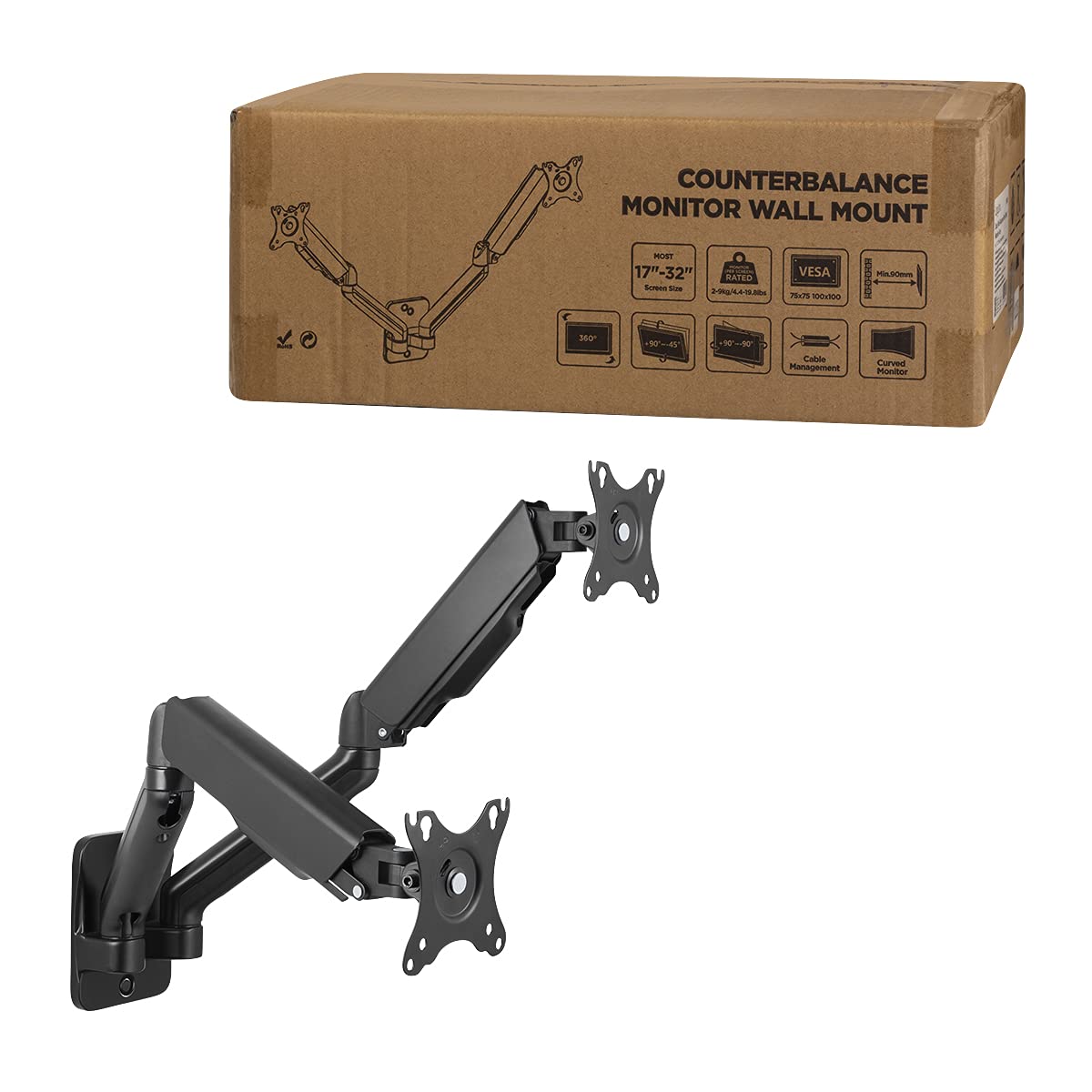 Logilink MonitorwandHolder 2-fach, 17–32 (BP0146)
