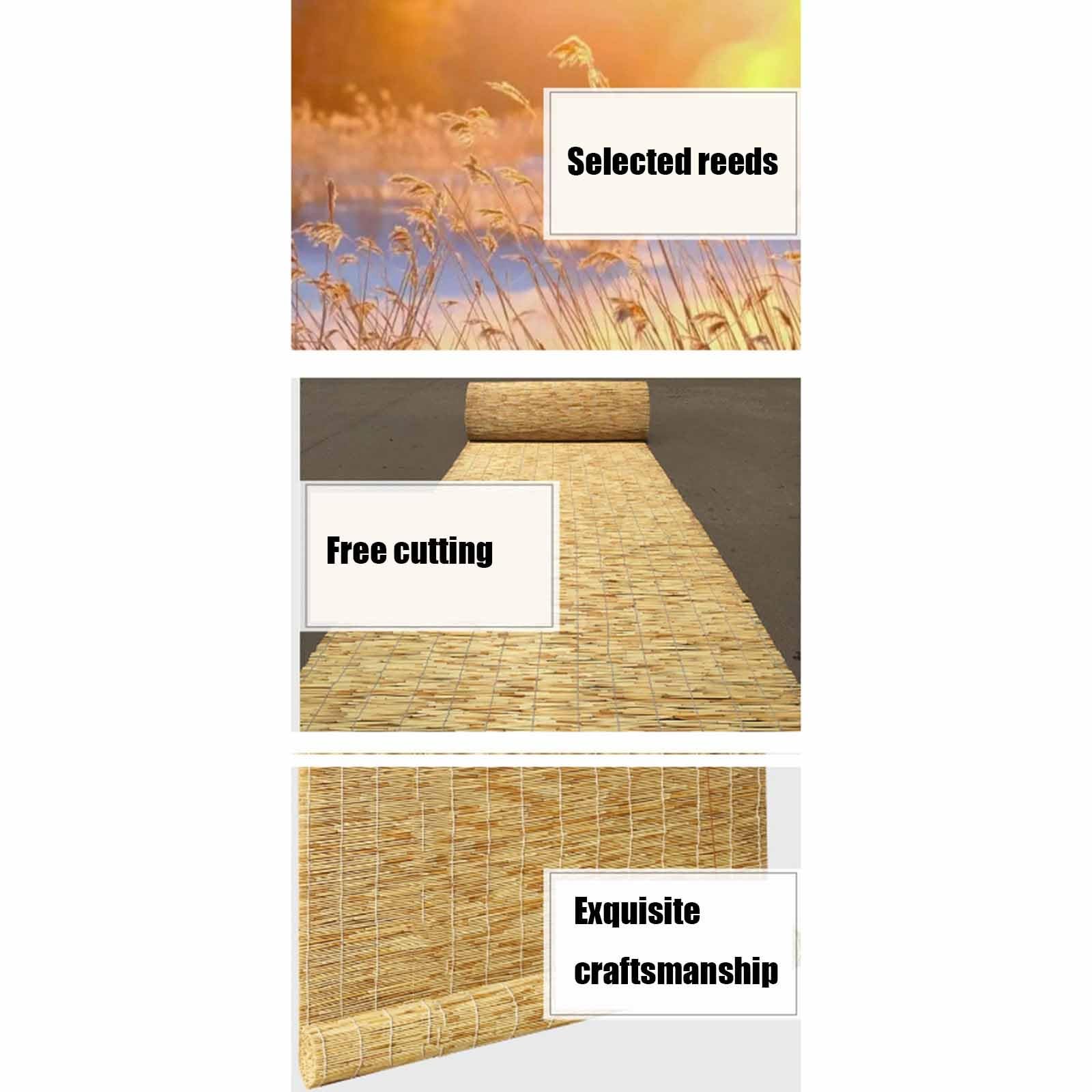 Recinto di canne, schermo for recinzione da giardino, schermo for la privac | Resistente alla pioggia e all'umidità, elevata privacy, resistente all'usura e durevole(150*200cm)