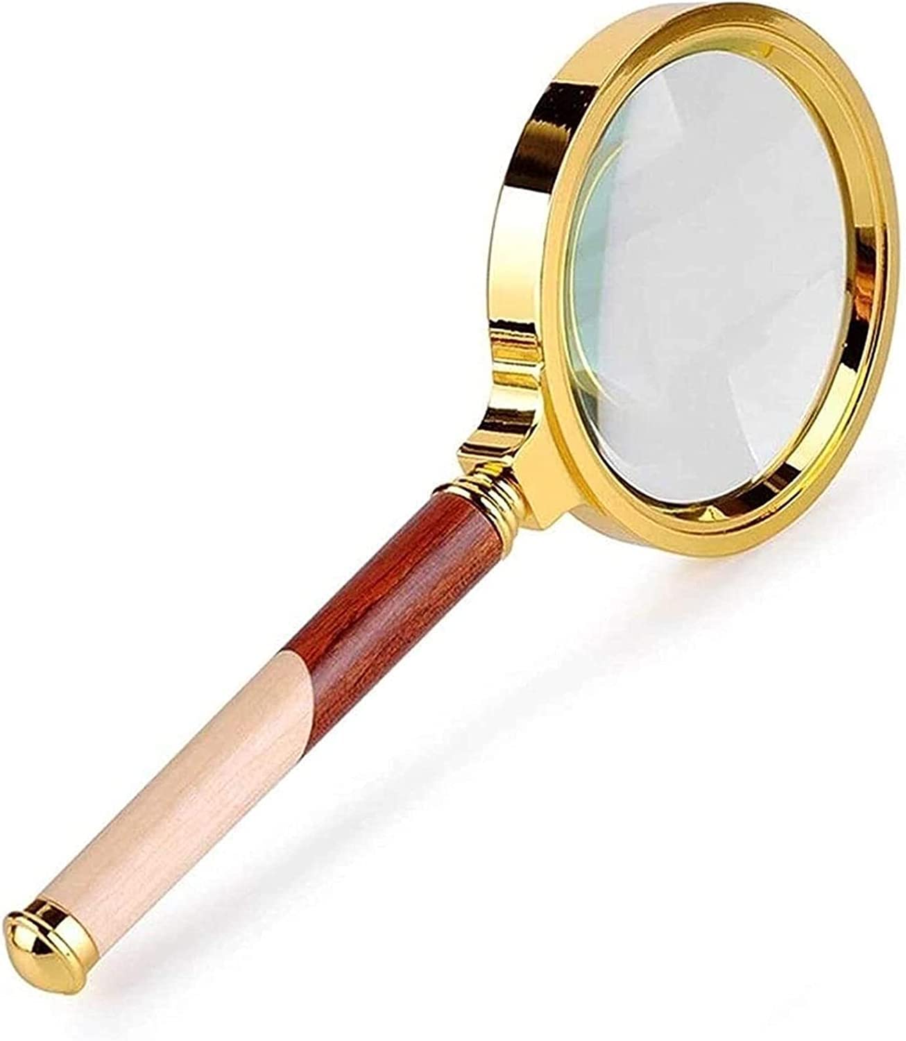 SaryEdge Magnifying glass HD 5 Times Handheld Magnifying Glass for The Elderly Reading Children Students Reading Newspaper Magnifier,