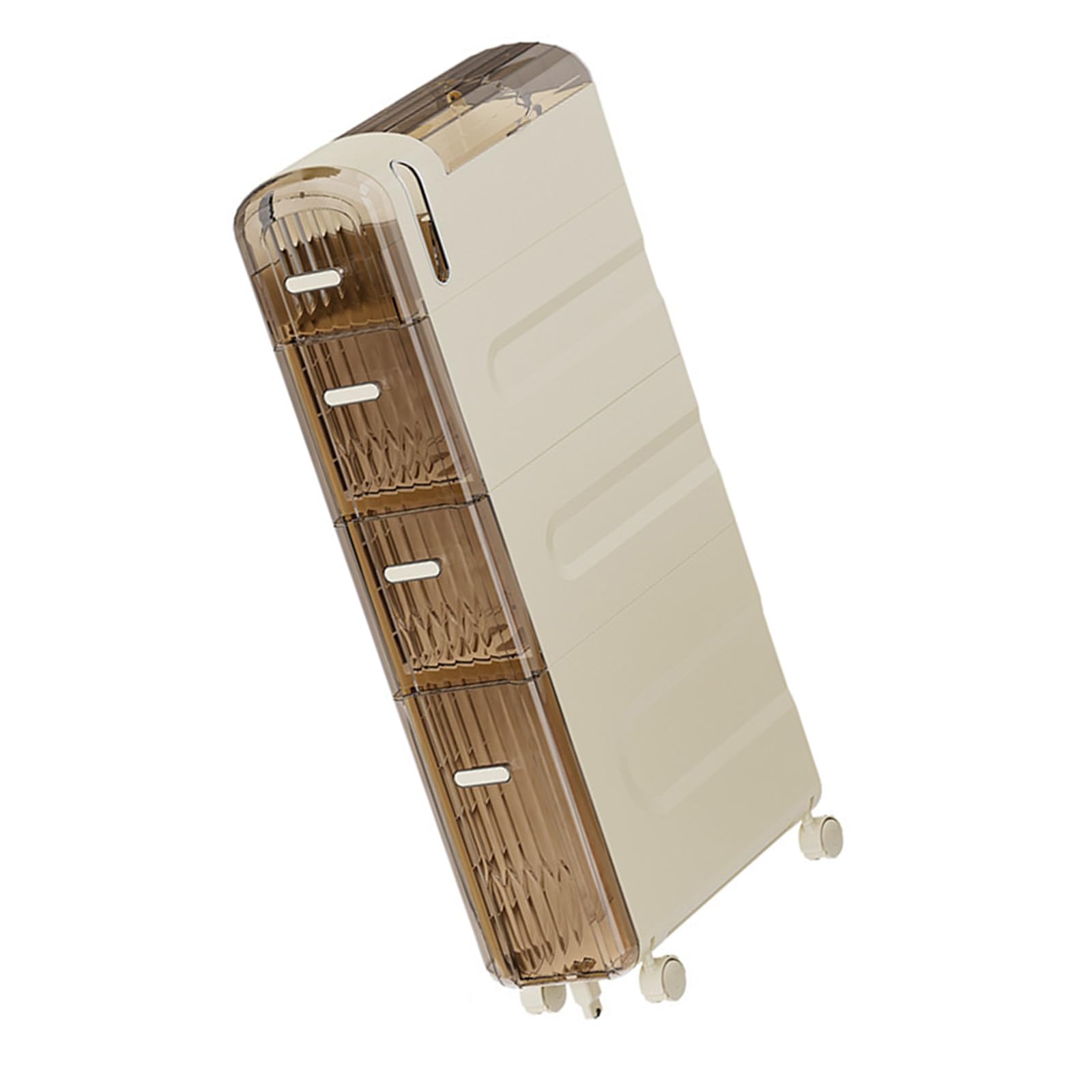 Hsioluted Space Efficient Clear Organizers Easy to Clean Clear 4 Layer Storage Solution for Home and Organization Household Items Organizers