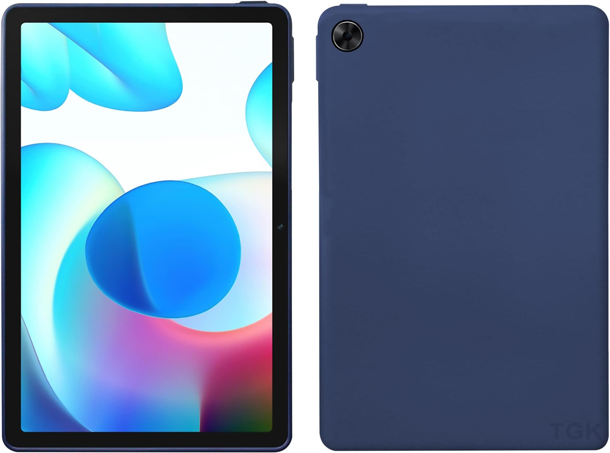 TGK Plain Soft Back Case Cover for realme Pad 10.4 inch Blue