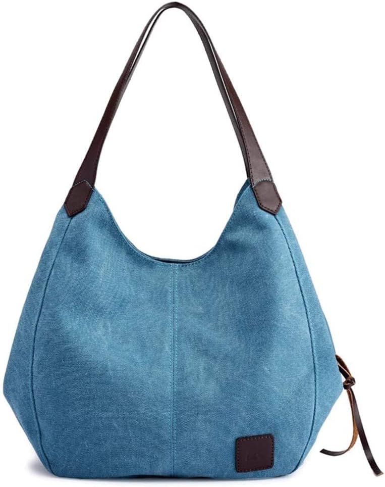 Purse Handbag for Women Canvas Tote Bag Casual Shoulder Bag School Bag Rucksack