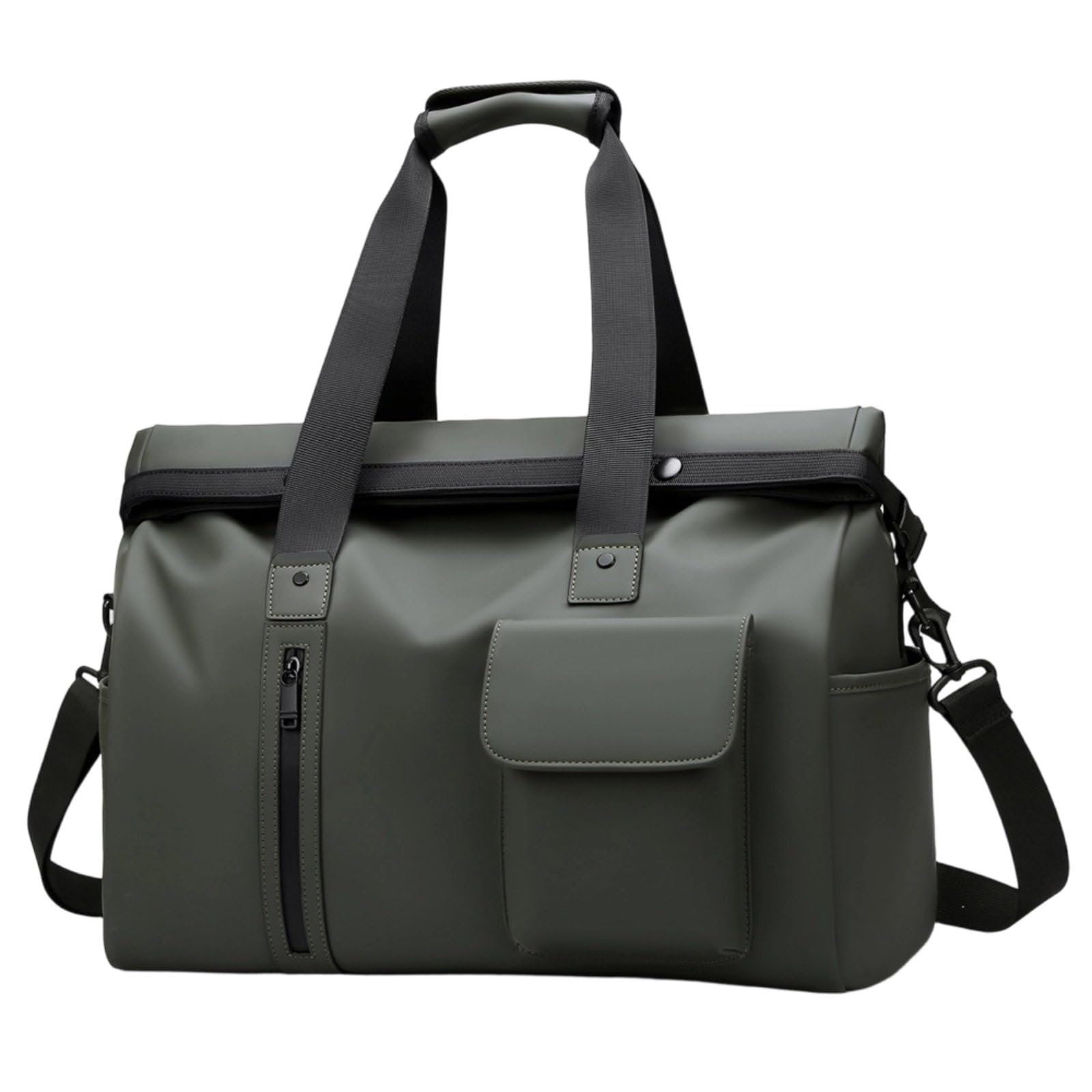 URJIX™ Lightweight Wet Dry Separation Duffel Bag Green Polyester | Spacious Storage Smart Organization Versatile Carrying Modern Aesthetic Polyester Green-image-21