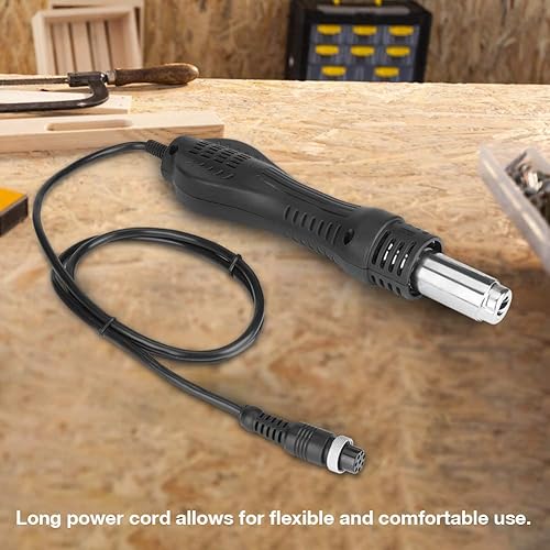 Miniatura 7 de Pistola de aire caliente profesional Mini pistola de calor mango de soldadura herramientas de repuesto 220 V para 858 858D 8858 858 8586 878 BGA