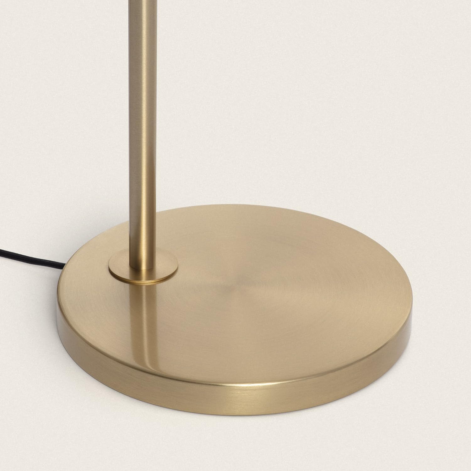 LEDKIA LIGHTING Lámpara de Pie Metal y Cristal Moonlight Brass 3 Focos Dorado E27